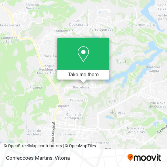 Confeccoes Martins map
