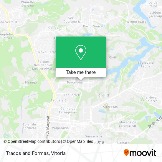 Tracos and Formas map