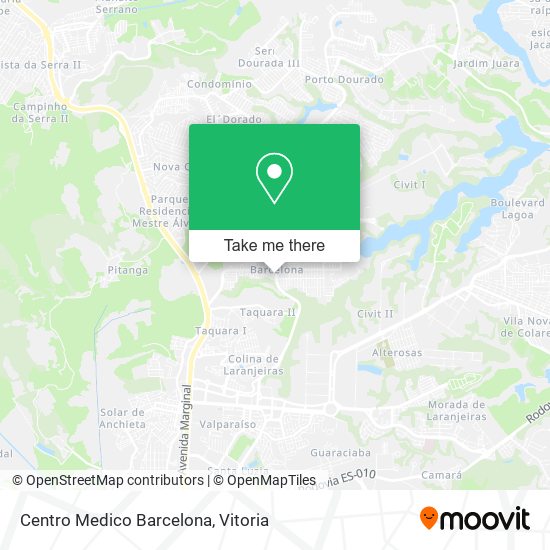 Centro Medico Barcelona map
