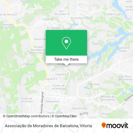 Associação de Moradores de Barcelona map