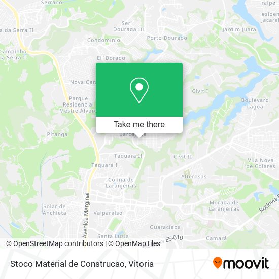 Stoco Material de Construcao map