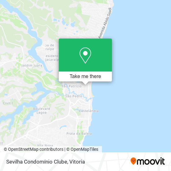 Sevilha Condomínio Clube map
