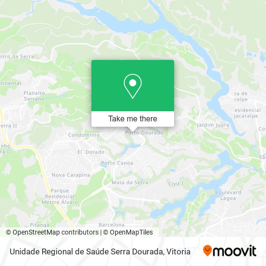 Unidade Regional de Saúde Serra Dourada map