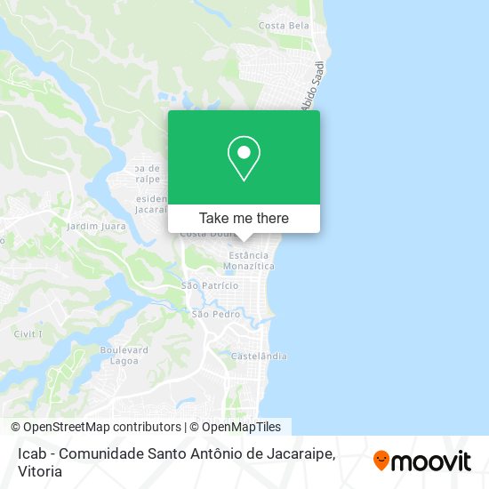 Icab - Comunidade Santo Antônio de Jacaraipe map