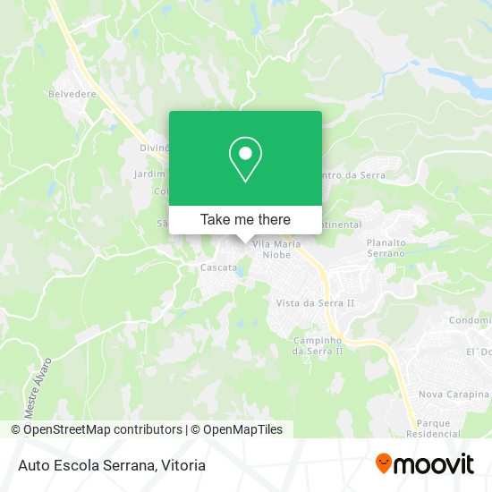 Auto Escola Serrana map