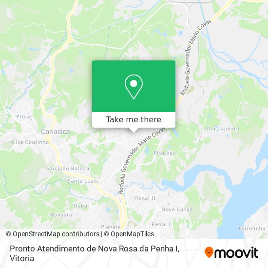 Pronto Atendimento de Nova Rosa da Penha I map