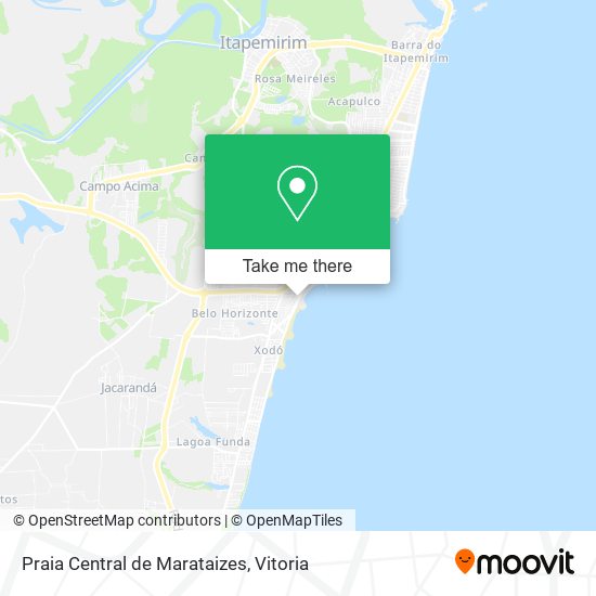 Praia Central de Marataizes map