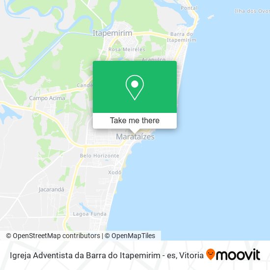 Igreja Adventista da Barra do Itapemirim - es map