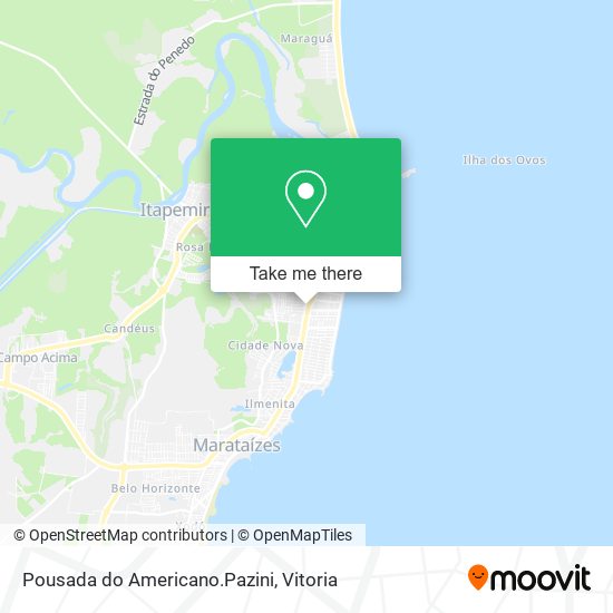 Pousada do Americano.Pazini map