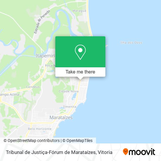 Tribunal de Justiça-Fórum de Marataízes map