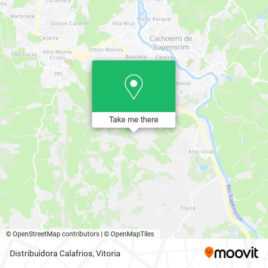 Distribuidora Calafrios map