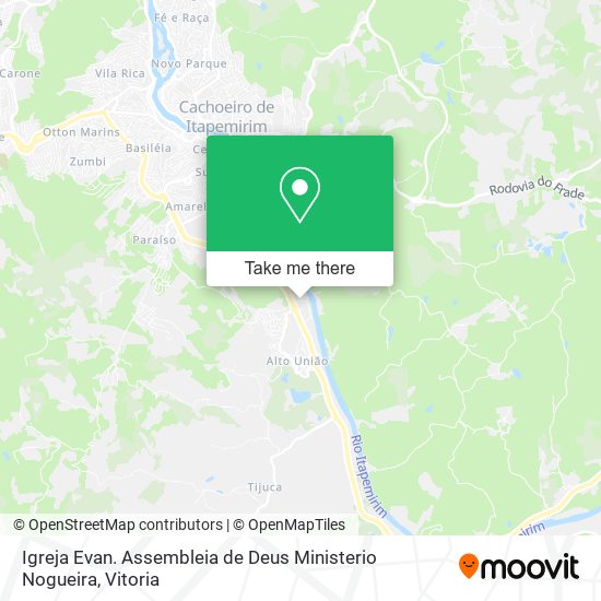 Igreja Evan. Assembleia de Deus Ministerio Nogueira map