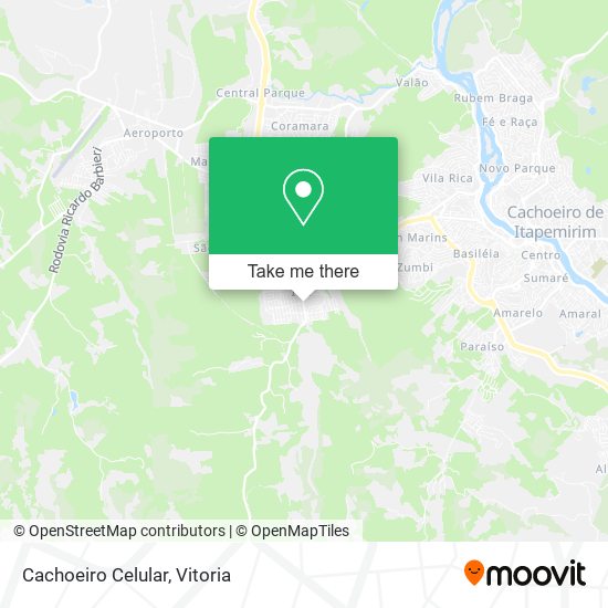 Cachoeiro Celular map