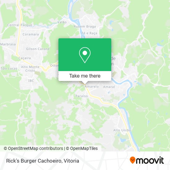 Rick's Burger Cachoeiro map