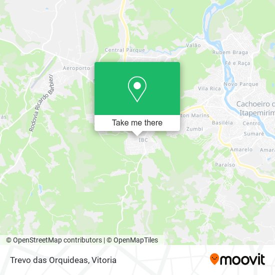 Trevo das Orquideas map