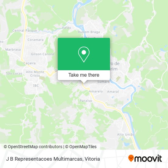 J B Representacoes Multimarcas map
