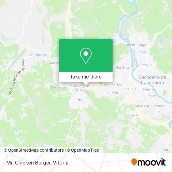 Mr. Chicken Burger map