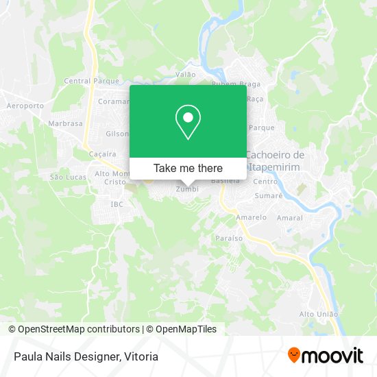 Paula Nails Designer map
