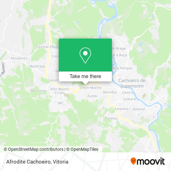 Afrodite Cachoeiro map