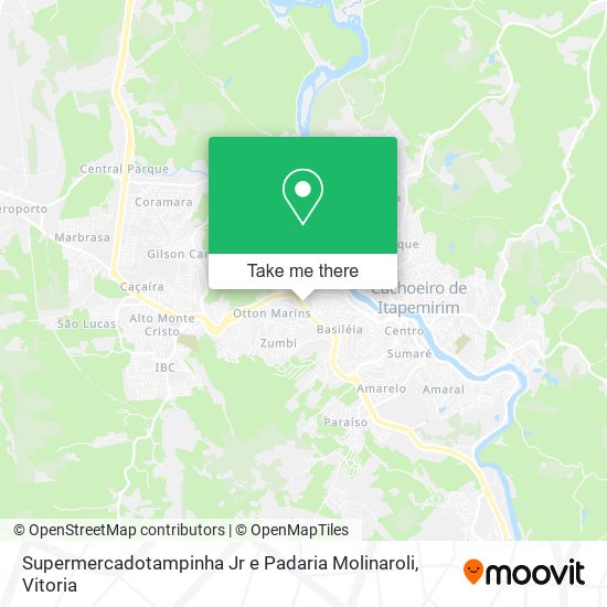 Supermercadotampinha Jr e Padaria Molinaroli map