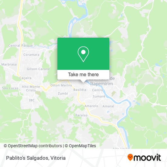 Pablito's Salgados map