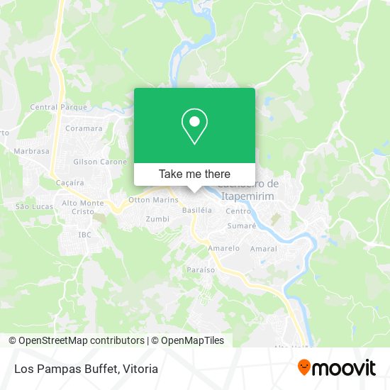 Los Pampas Buffet map