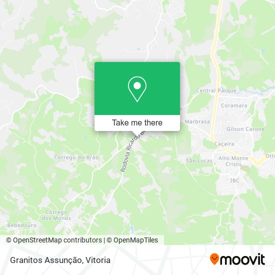 Granitos Assunção map