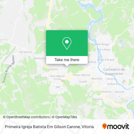 Primeira Igreja Batista Em Gilson Carone map