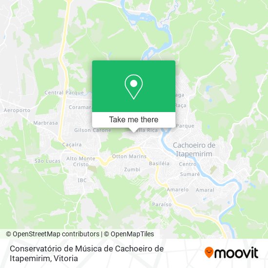 Conservatório de Música de Cachoeiro de Itapemirim map