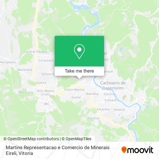 Martins Representacao e Comercio de Minerais Eireli map