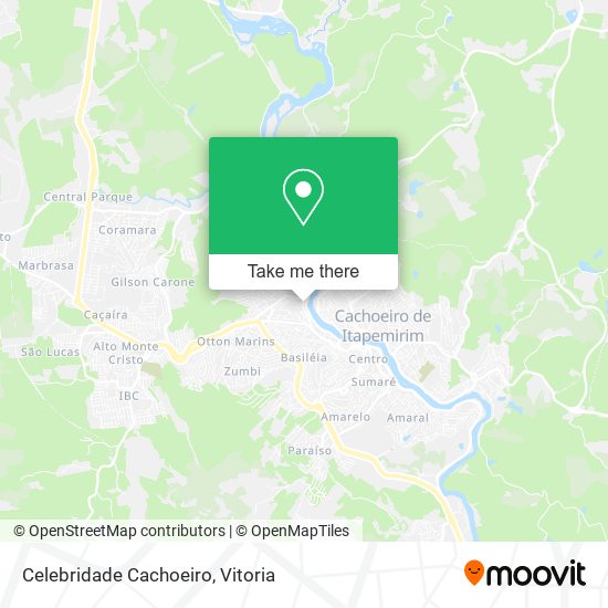 Celebridade Cachoeiro map
