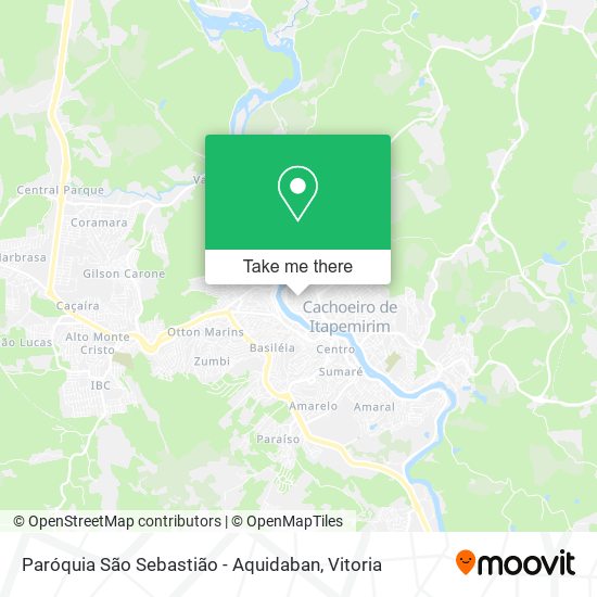Paróquia São Sebastião - Aquidaban map