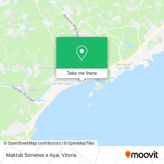 Maktub Sorvetes e Açai map