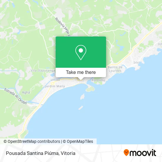 Pousada Santina Piúma map