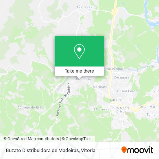 Mapa Buzato Distribuidora de Madeiras
