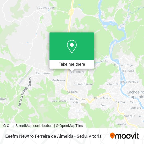 Mapa Eeefm Newtro Ferreira de Almeida - Sedu