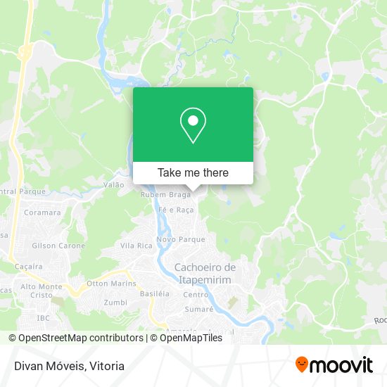 Divan Móveis map