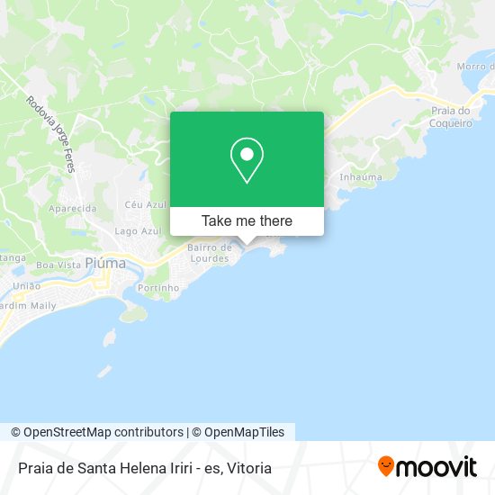 Praia de Santa Helena Iriri - es map