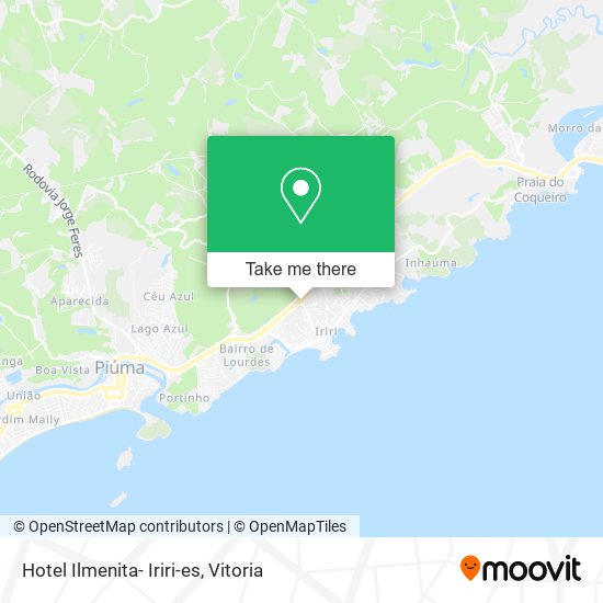 Hotel Ilmenita- Iriri-es map
