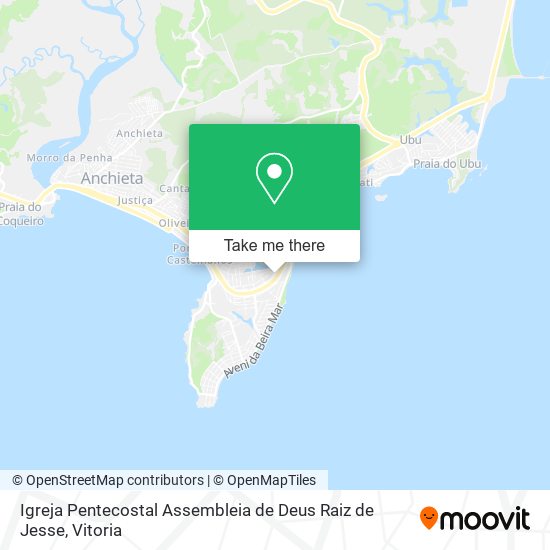 Mapa Igreja Pentecostal Assembleia de Deus Raiz de Jesse