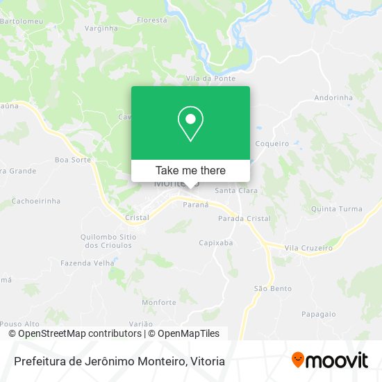 Prefeitura de Jerônimo Monteiro map
