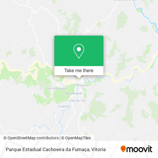 Parque Estadual Cachoeira da Fumaça map