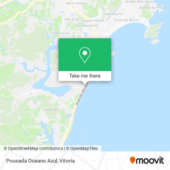 Pousada Oceano Azul map