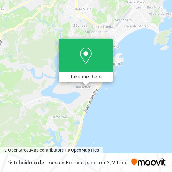 Distribuidora de Doces e Embalagens Top 3 map