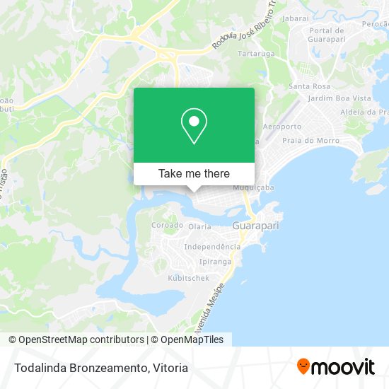 Todalinda Bronzeamento map