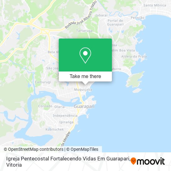 Igreja Pentecostal Fortalecendo Vidas Em Guarapari map