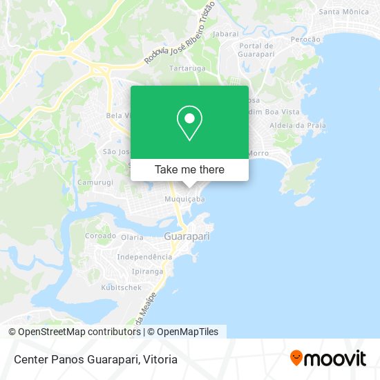 Center Panos Guarapari map