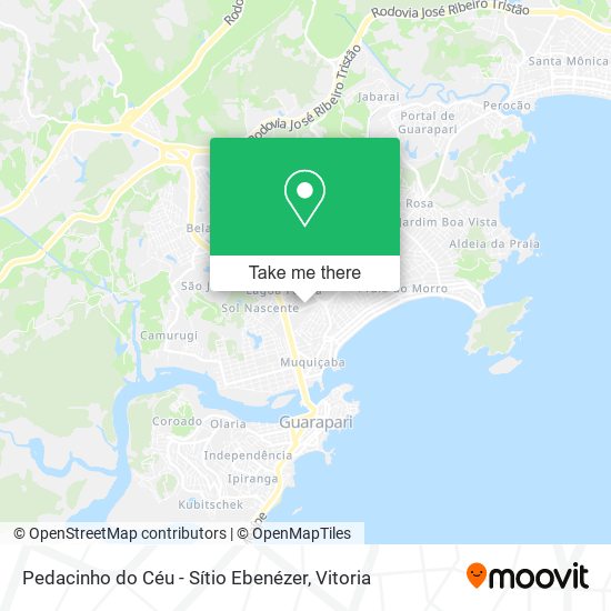 Pedacinho do Céu - Sítio Ebenézer map