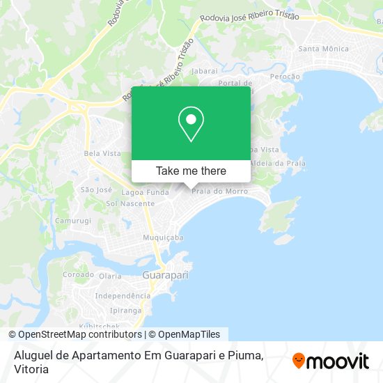 Aluguel de Apartamento Em Guarapari e Piuma map