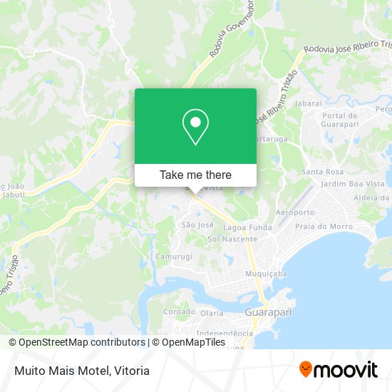 Muito Mais Motel map